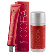Coloração Igora Royal 9-7 Louro Extra Claro Cobre + OX 30