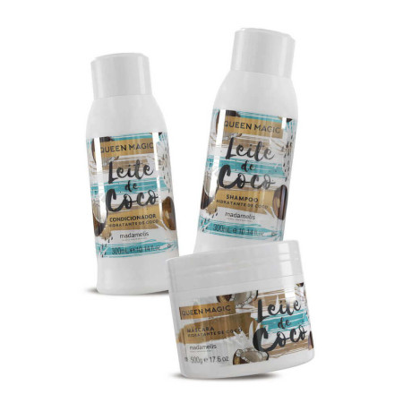 Madame lis Kit Queen Magic Leite de Coco (3 Produtos)