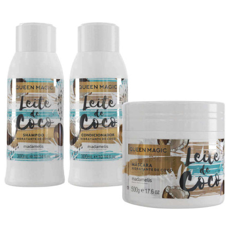 Madame lis Kit Queen Magic Leite de Coco (3 Produtos)