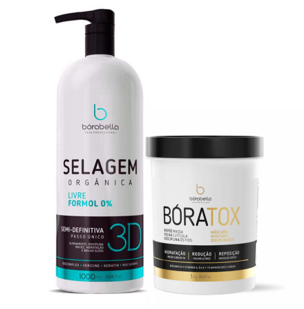 Borabella Selagem 3D Semi Definitiva + Boratox Profissional 1Kg