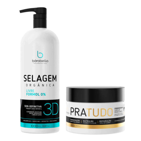 Borabella Selagem 3D Semi Definitiva + Máscara PraTudo 300g
