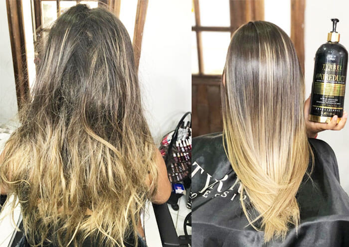 progressiva tyrrel oxireduct antes e depois loiro